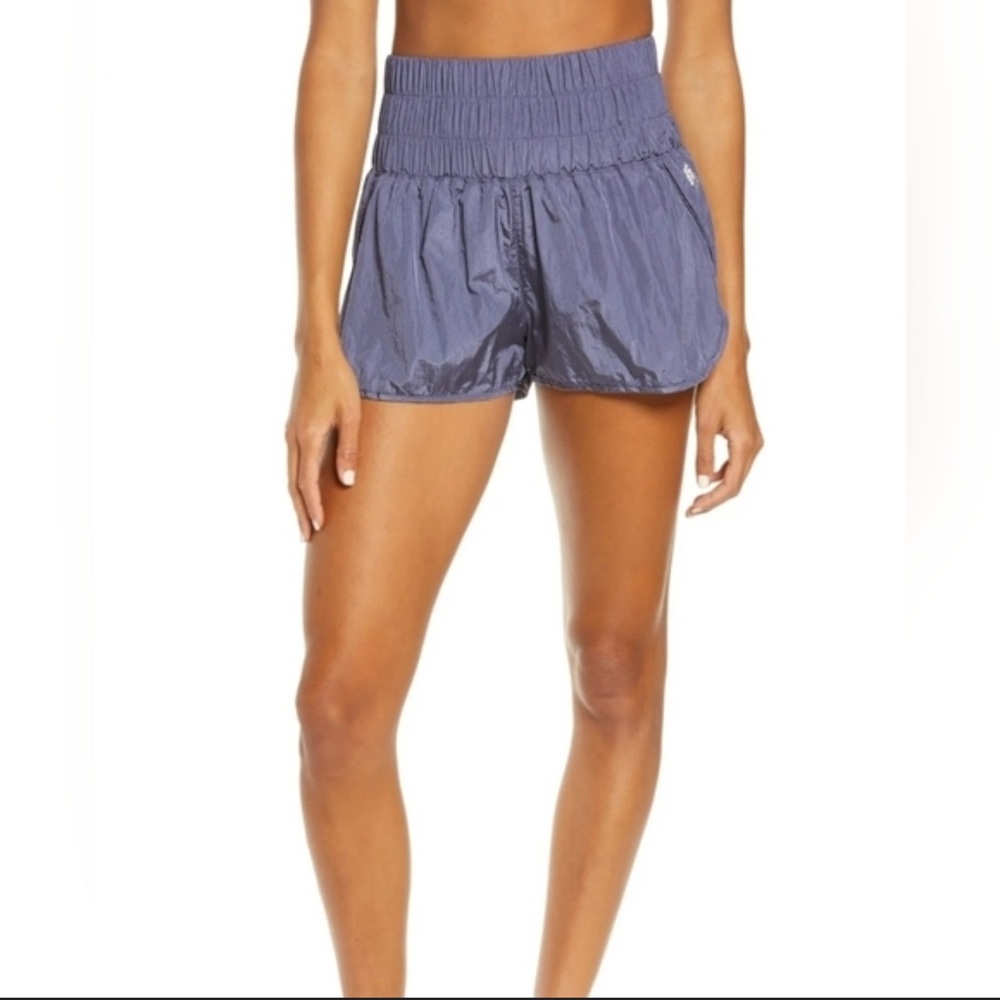 Free People Movement Navy Athletic Shorts